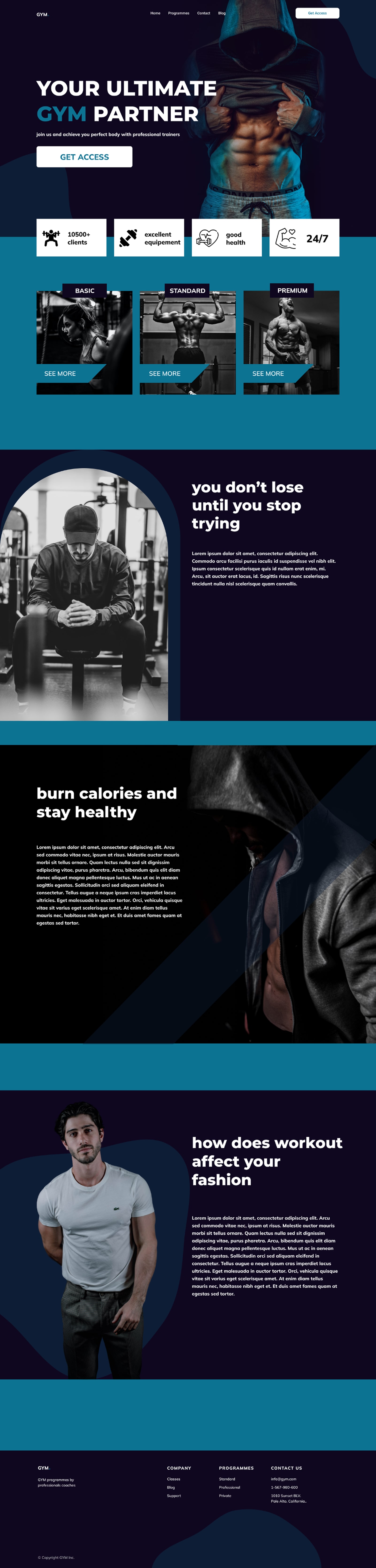 marocsitepro casablanca salle du sport gym site web portfolio