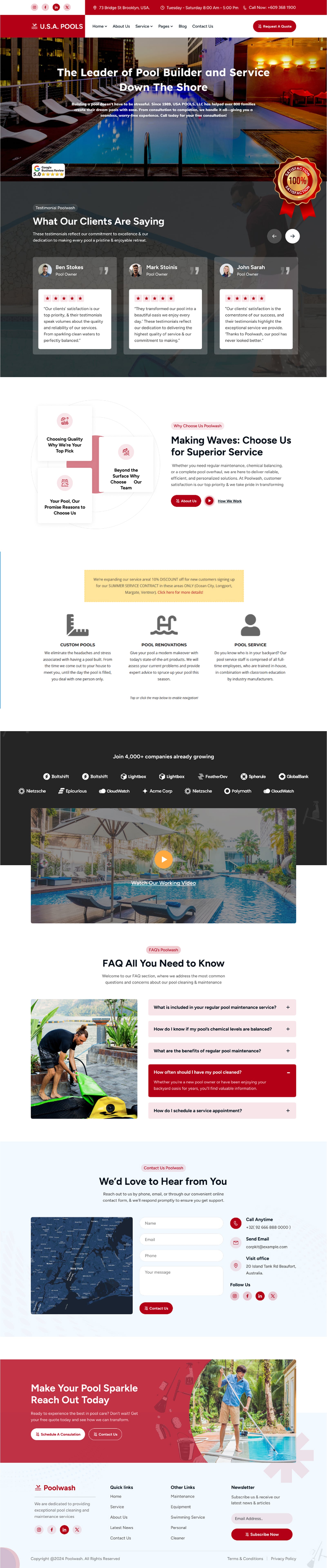 marocsitepro piscine maintenance casablanca site web portfolio